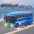 thumbnail image 4 of karymi Four Way LED Simulation Bus Children's Travel Bus Remote Control Bus Toy Car Model Toy Christmas Gifts, 4 of 6