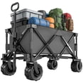 thumbnail image 1 of Outsunny Trolley on Wheels, Folding Camping Trailer, Dark Grey, 1 of 10