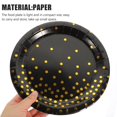 thumbnail image 3 of HLONK Black Paper Plates for Party Use Sturdy Disposable Tableware Suitable for Daily and Party Use 9 inch, 3 of 8