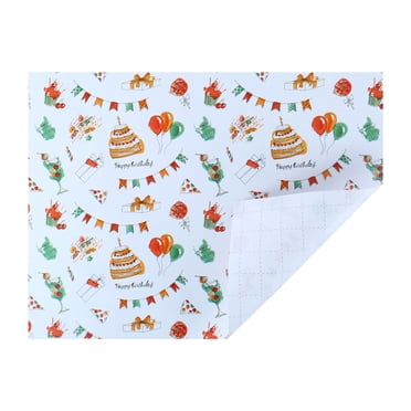 Papier d'Emballage Joyeux Anniversaire Papier d'Emballage Cadeau Papier Couché 80 g Décoration de Fête
