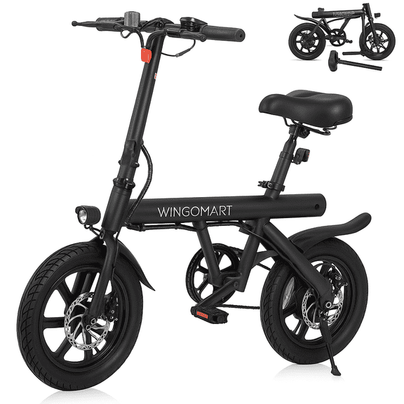 Vélo Électrique pour Adultes Batterie 16 Pouces Autonomie jusqu'à 50 km avec Moteur 350 W / Vélo Électrique Pliant, Vélo Électrique de Ville pour Navetteurs / Vélo Électrique avec Vitesse de 32 Km/h / Étanche IPX4