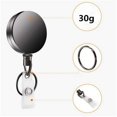 thumbnail image 3 of Baohd Portable Metal Keychain Heavy Duty Hanging Retractable Key Ring Anti-lost Keyring Wire Holder Keys Office Outdoor Travel White, 3 of 8