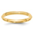 thumbnail image 1 of Or Jaune 14K 2,5mm Demi-Rond avec Bande de Bord Taille 6, 1 of 4