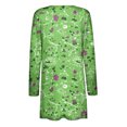thumbnail image 4 of Pompotops Chemisier Décontracté à Manches Longues Imprimé pour Femmes avec Poche Cardigan Liquidation, 4 of 5