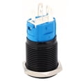 thumbnail image 1 of 16mm Black Metal Self Locking Switch  LED Lamp Symbol  IP65 Protection with Stainless Steel Housing for Practical Use  Oxidized Finish for High Performance, 1 of 7