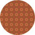 thumbnail image 1 of Ahgly Company Tapis de Zone Carré Orange Lavable en Machine, 3 Pieds Carré, 1 of 7