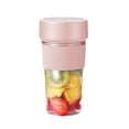 thumbnail image 1 of Transemion Usb Rechargeable Portable Juicer Electric Juicer Machine Cup Wireless Mini Smoothie Blender Mixer Fruit Juice Maker pink, 1 of 5