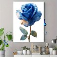 thumbnail image 4 of Blue Rose Abstract Canvas Wall Art 15.75x11.81 Inches, 4 of 8