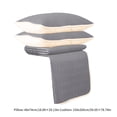 thumbnail image 4 of Chmadoxn Natural Emulsion Foam Bedspread Set Breathable Responsive Support Dark Gray, 4 of 9