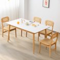 thumbnail image 2 of Gymax Chaises de Salle à Manger en Rotin, Chaises de Cuisine pour Salle à Manger, Naturel, Ensemble de 2, 2 of 10