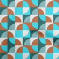 thumbnail image 1 of oneOone Cotton Flex Turquoise Blue Fabric Geometric Sewing Craft Projects Fabric Prints By Yard 40 Inch Wide, 1 of 4