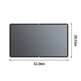 thumbnail image 2 of Projector for Outdoor Movies with Screen Metal Curtain Projection Screen 60 Inch, Washable Projector Screen 16:9 Foldable Portable Projector Movies Screen for Home Outdoor Indoor, 2 of 7