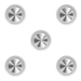 thumbnail image 2 of Ruiboury Mobile Phone Game Joystick Practical Screen Sucker Rocker Gamepad Button Controller Assist Joypad Gaming Supplies White 5Set, 2 of 6