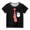 thumbnail image 3 of Penkiiy Garçons Filles Enfants T-Shirts Graphiques 3D à Cravate Imprimée, Garçons Filles Chandails Fantaisie Col Rond Manches Courtes T-Shirts 4 Ans Noir, 3 of 3