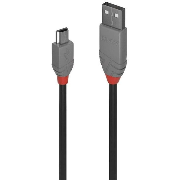 This durable and high-quality data cable features a USB-A connector on one end and a USB-C connector on the other, with a compact, space-saving design. The black cable with grey and red accents is ideal for use with laptops or tablets stored in backpacks, making it travel-friendly and convenient for on-the-go use.