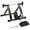 Black, variant on Soozier 5 Level Resistance Indoor Magnetic Bike Bicycle Trainer Stand Red