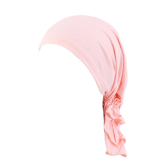 Chapeau Tressé Réversible Ajustable pour Femmes avec Perles, Style Musulman, Volant, Cancer, Bonnet Enveloppant, Bonnets de Nuit, Doublé Satin, Bonnets pour Cheveux