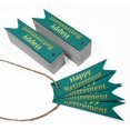 thumbnail image 3 of Inkdotpot Pack Of 50 Happy Retirement Favor Paper Tags Craft Real Gold Foil Hang Tags, 3 of 6