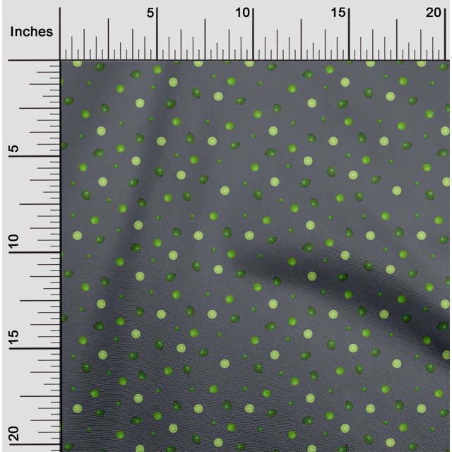 oneOone Polyester Lycra Fabric Lemon Vegetable Decor Fabric Printed BTY 56 Inch Wide