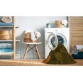 thumbnail image 2 of Ahgly Tapis Rond Lavable en Machine Intérieur Transitionnel Brun Bronze Foncé, 3 Pieds Rond, 2 of 7