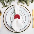 thumbnail image 3 of Christmas Beaded Napkin Ring Red - Set of 8, 3 of 3