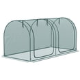thumbnail image 1 of Outsunny 8 x 3ft Crop Cage with Two Zippered Doors Dark Green, 1 of 9
