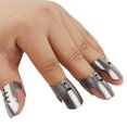 thumbnail image 1 of Cergrey Protecteur de Doigt, 4 Pcs Protecteur de Doigt en Acier Inoxydable Évite les Abîmes pour Couper Trancher, Garde de Doigt en Acier Inoxydable, 1 of 8