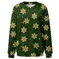 thumbnail image 4 of Bmisegm T-Shirt à Manches Longues pour Femmes, Imprimé, Décontracté, Vert TG, 4 of 5