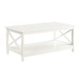 thumbnail image 2 of Convenience Concepts Oxford Collection Table Basse avec Tablette, Ivoire, 2 of 5