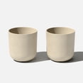 thumbnail image 1 of Veradek Mason Series Kona 10" Plastic-Stone Planter 2-Pack Sand, 1 of 12