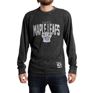 Toronto Maple Leafs Acid Wash Long Sleeve Shirt - Black Edition