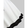 thumbnail image 4 of 2025 Grande Taille Femme Robes Mini Grande Taille pour Femmes Imprimées Col Rond Sans Manches Robes Veste Décontractées, 4 of 5