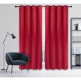thumbnail image 1 of Safdie & Co. Curtain 2PK 84L Total Blackout Red, 1 of 3