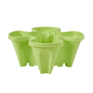 Vertical Planter Stand Stacking Planter Strawberry Planting Pot Vertical Garden Planter Garden Tower Large Four Petal Flower Pot Single Planting Flower Pot Container