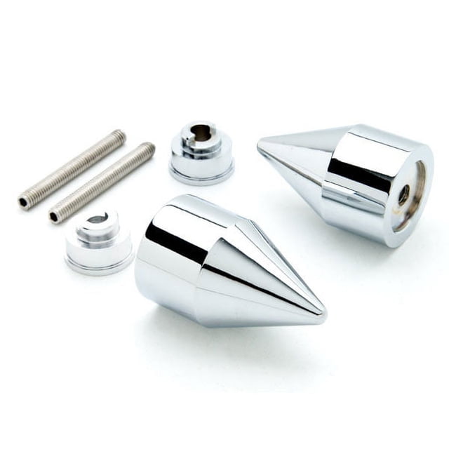 Krator Bouchons d'Extrémité de Guidon de Poignée de Poignée Argentée Compatibles avec Honda CB919 2002-2007 CB 919