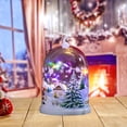 thumbnail image 2 of Christmas Tree Decorations, Colorful Lights Small Night Light Desktop Pendant, Snow Scenery Ornaments with Snowman Santa, Battery Powered, Christmas Gifts Christmas Tree Lights, 2 of 6