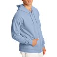 thumbnail image 3 of Hanes Mens ComfortBlend EcoSmart Full Zip Hoodie, XL, Light Blue, 3 of 5