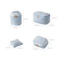 thumbnail image 2 of Tumotour Travel Portable Velvet Corduroy Makeup Toiletry Bag Set Large Opening Multi Purpose Pouches For Organized Storage, 2 of 9