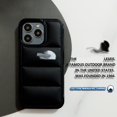 thumbnail image 4 of Black Creative Feather-Filled Phone Case for iPhone15(Plus Pro Max) iPhone16 (Plus Pro Max), 4 of 7