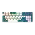 thumbnail image 3 of EGNMCR Keyboard Gaming Keyboard Computer Desktop Gaming Keyboard 100 Key Mechanical Keyboard Type-C Wired RGB LED Backlit Red Gaming Mech Keyboard Wired Keyboard, 3 of 6