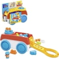 thumbnail image 1 of MEGA BLOKS Building Toy Block Spinning Wagon with 1 Figure (20 Pieces) for Toddler, 1 of 6