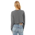 thumbnail image 2 of Bella Plus Canvas B53205077 Womens Cropped Crew Fleece, Deep Heather - 2XL, 2 of 3