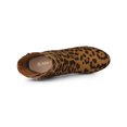 thumbnail image 4 of Unique Bargains Women's Zip Round Toe Heel Ankle Boots, 4 of 7