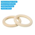 thumbnail image 4 of Unique Bargains 100mm Wooden Rings for Crafts, 10 Pack Natural Wood Rings Unfinished Wood Loop Circle, 4 of 8