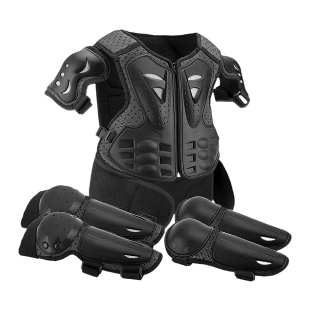 funtasica Équipement de Moto Tout-Terrain Générique pour Enfants Combinaison Intégrale s pour Cyclisme Noir