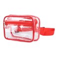 thumbnail image 1 of Sac à Bandoulière Imperméable en PVC Transparent, Sac à Taille de Poitrine Réglable de Grande Capacité Transparente pour les Voyages Sportifs, 1 of 8