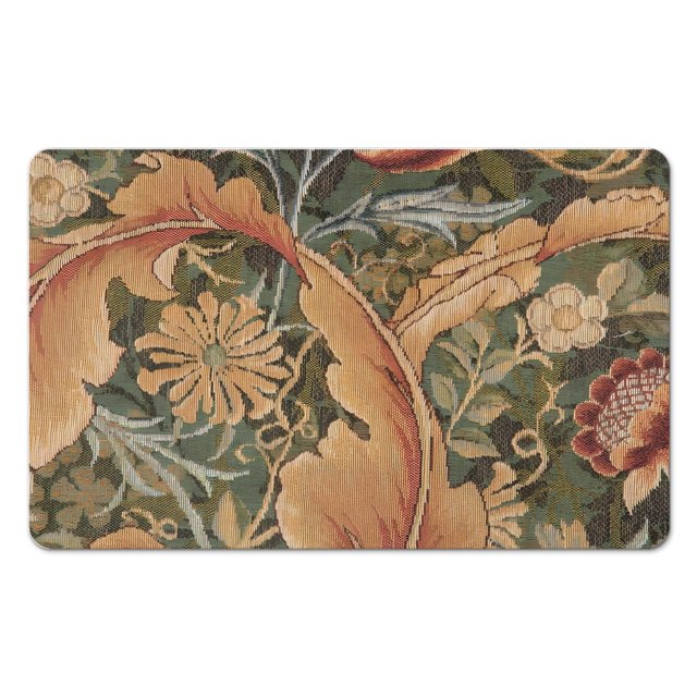 Distressed Green Floral Carpet 20x32 Inch - Modern Washable, Non-Slip Rug for Bedroom, Bathroom, Entryway and Laundry Room - Small Accent Area Rug