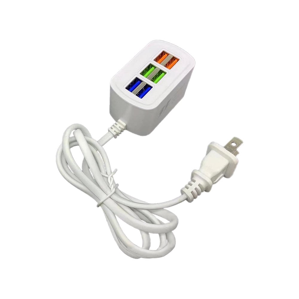 OUSITAID 6 Ports USB Power Strip Fast-Charging USB Hub Universal Extension Cord with Multiple Outlets