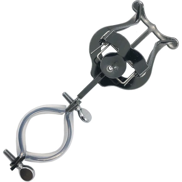 Clarinet Marching Lyre Metal Clamp-On Sheet Music Holder Clip for Marching Band Beginner Practice 5.98 inch Black