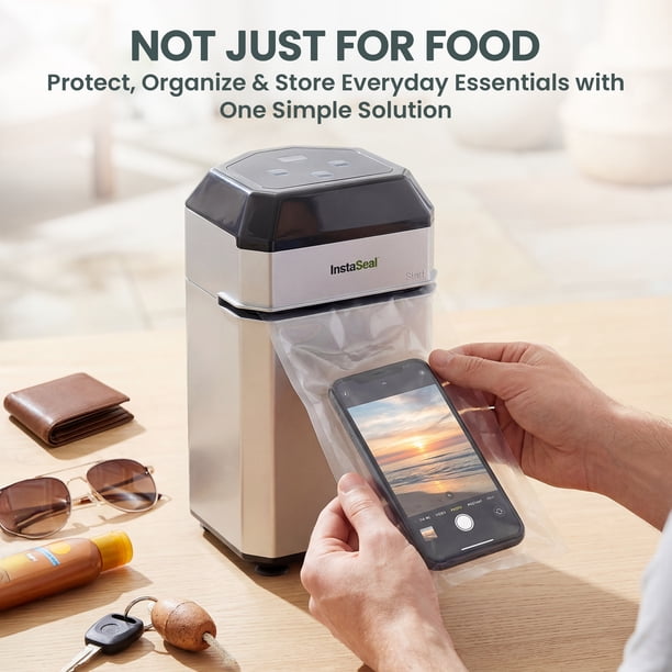 InstaSeal Vacuum Sealer Machine with 12 Quart Food Safe Storage